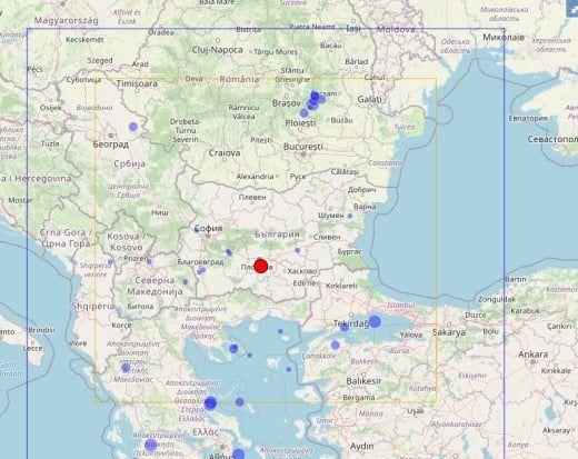 Подробности за Земетресението в Южна България: Усетено в Пловдив, Стара Загора и Хасково