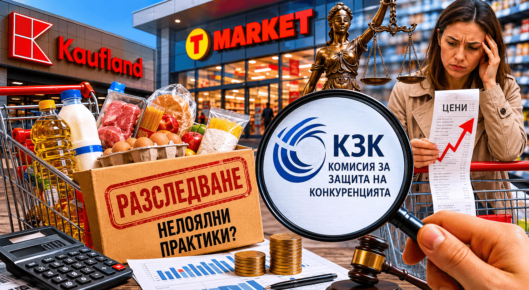 КЗК  проверяват Kaufland и T-Market за натиск над доставчици
