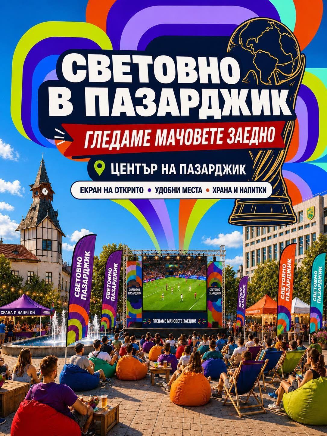 СВЕТОВНО В ПАЗАРДЖИК – ГЛЕДАМЕ МАЧОВЕТЕ ЗАЕДНО!