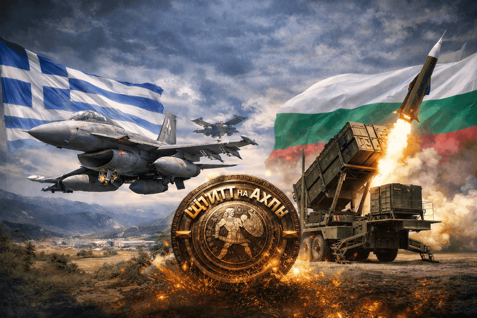 Извънредна новина: Гърция разпъва „Щита на Ахил“ над България – F-16 и „Пейтриът“ ще пазят небето ни