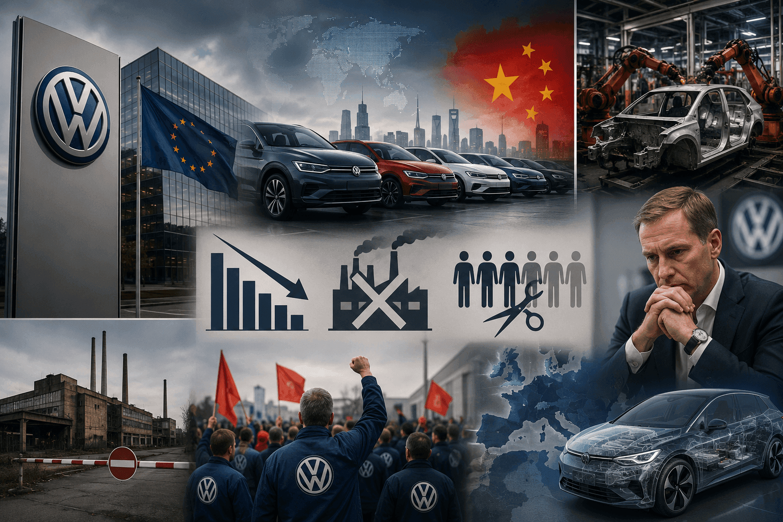 Volkswagen готви историческа реформа: до 100 000 съкращения и затваряне на заводи