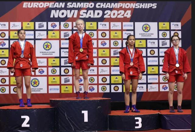 Браво ! Моника Шопова и Димитър Куртаков от СК „Кодокан“ станаха трети на Европейското първенство по самбо