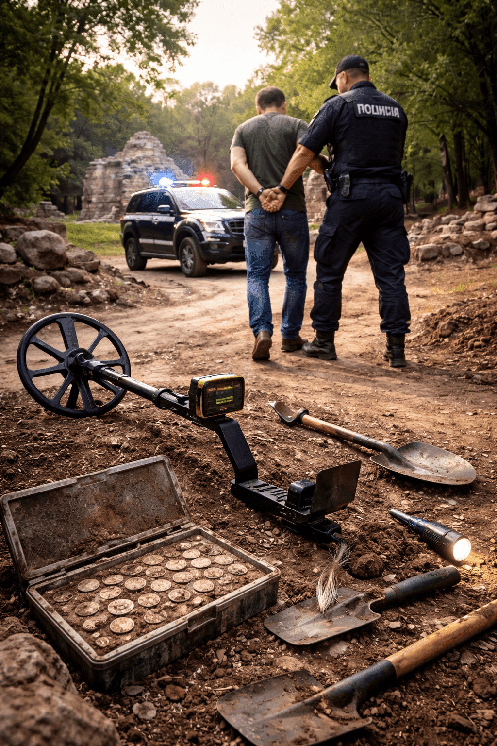 ИЗВЪНРЕДНО: Заловиха иманяр край културно-исторически обект във Ветрен, иззети са десетки монети