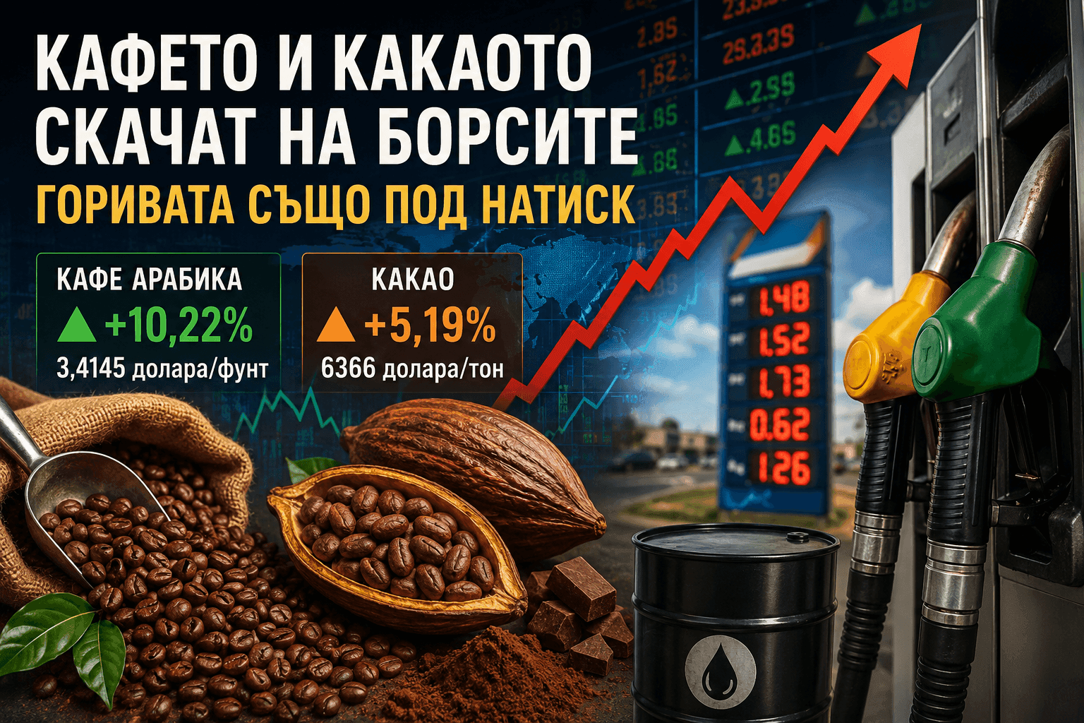 Кафето поскъпва рекордно, а пазарите предупреждават за нов ръст на цените