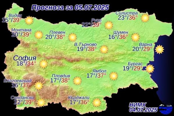 Гореща събота в цялата страна: жълт код за високи температури