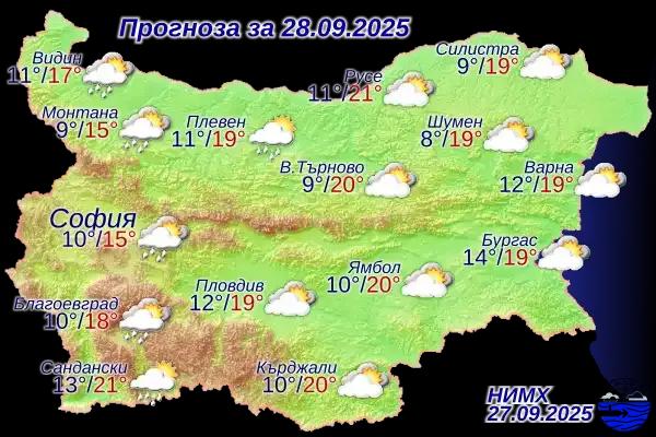 Дъждовна и по-хладна неделя в България