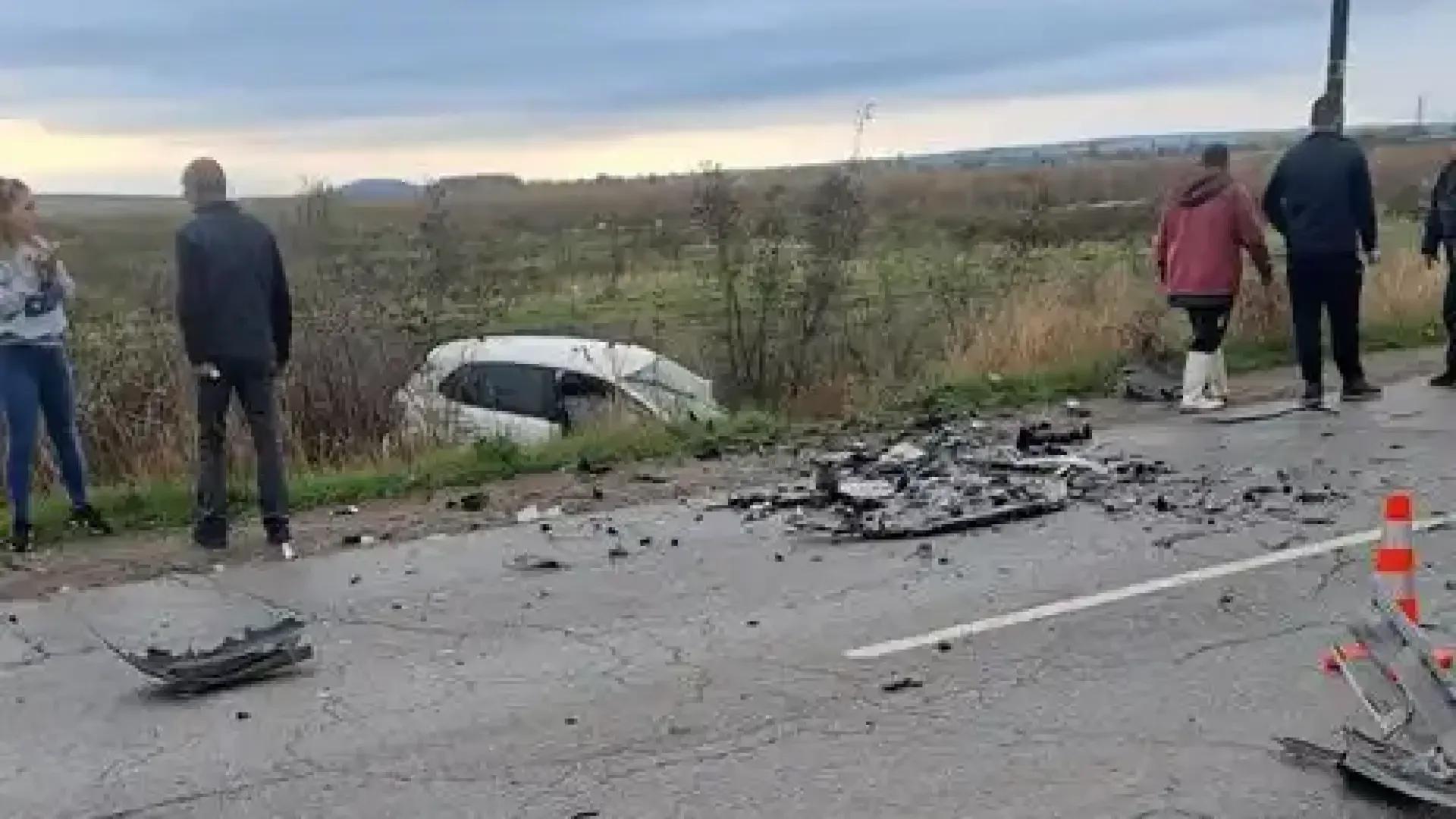 Един загинал при верижно меле на три коли