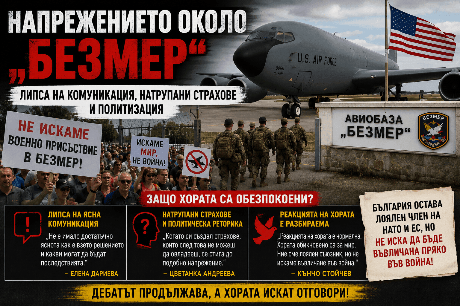 Анализатори за напрежението около „Безмер“: Липсата на информация е разпалила страховете на хората