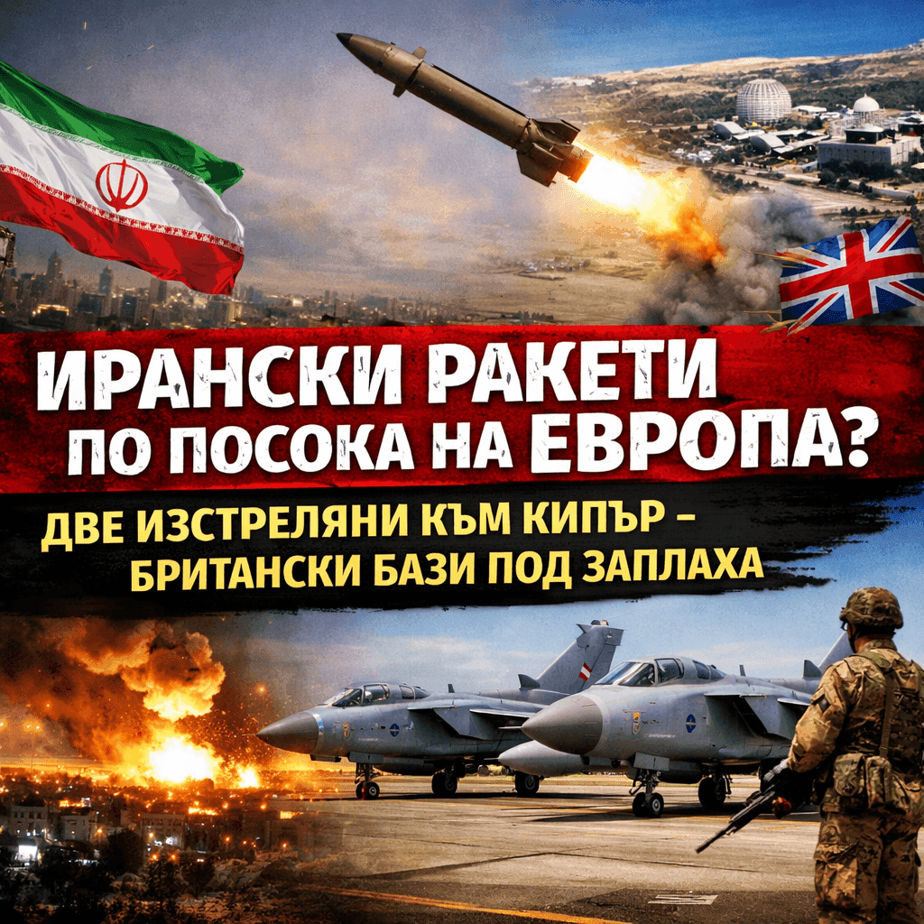 Ирански ракети по посока на Европа? Две изстреляни към Кипър – британски бази под заплаха